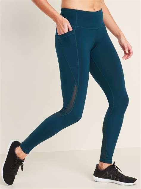 navy workout leggings with pockets.